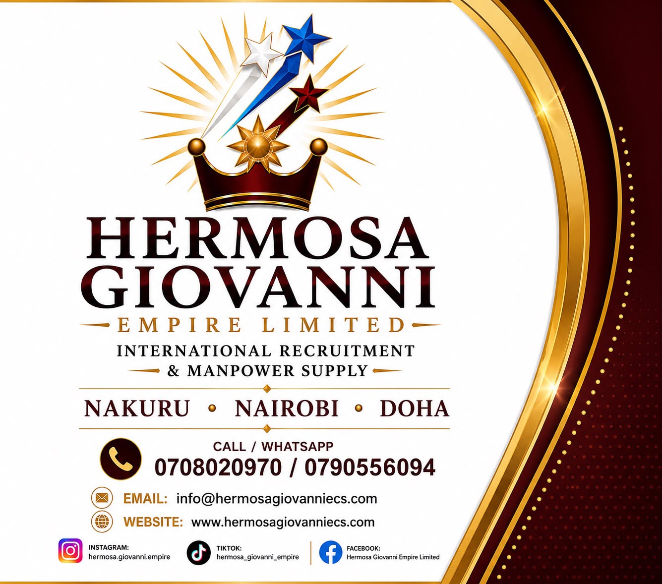 Hermosa Giovanni Empire Contact Card